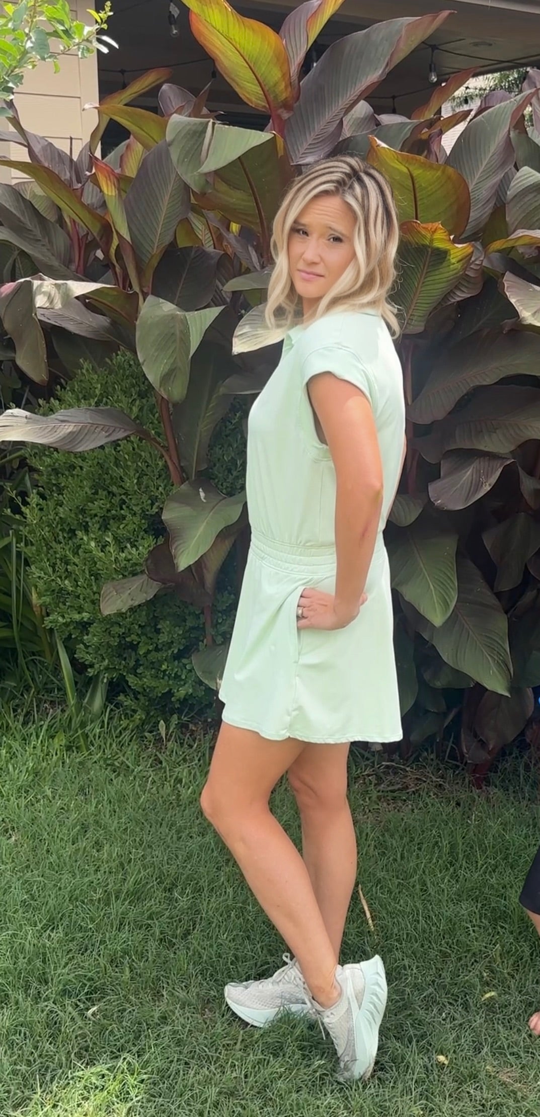 Oaklynn Short Sleeve Romper in Mist
