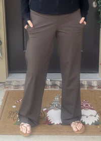 April Nylon Pocket Pants-Dark Olive