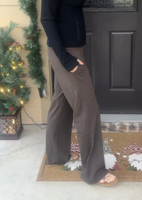 April Nylon Pocket Pants-Dark Olive