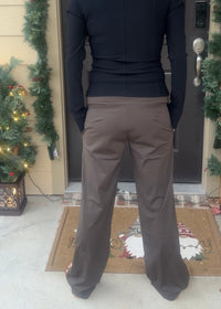 April Nylon Pocket Pants-Dark Olive