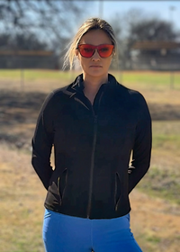 Ava Ribbed Running Jacket-Black