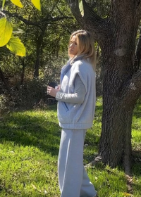 Baxter Sherpa Vest- Blue Lavender