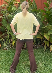 Emmalee Relaxed Fit Tee-Popcorn