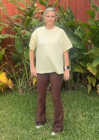 Emmalee Relaxed Fit Tee-Popcorn