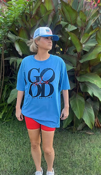 God is Good Tee-DUSTY BLUE