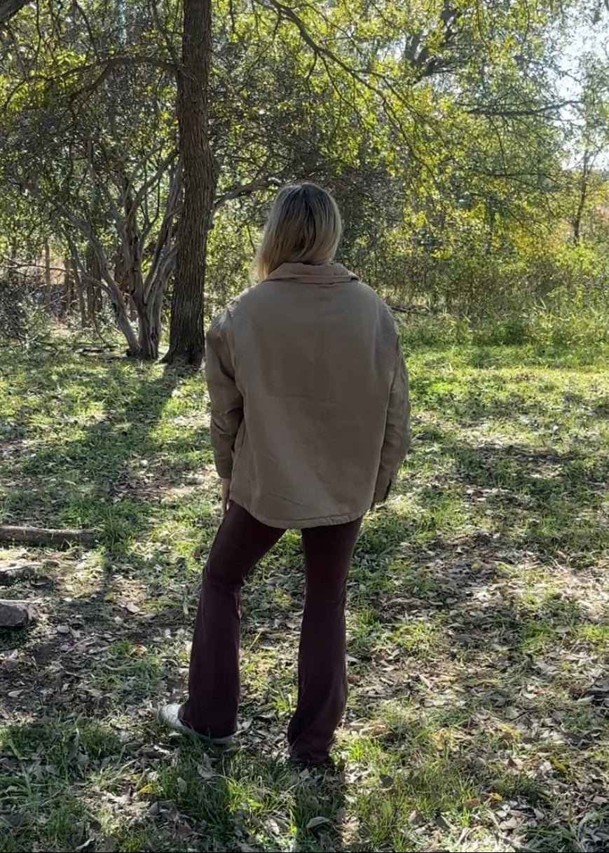 Heidi Barn Jacket-Olive