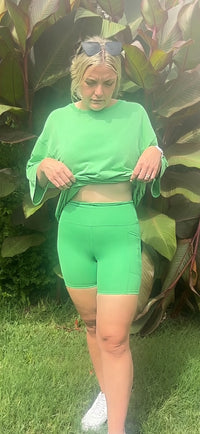 Interval Running Shorts-Green