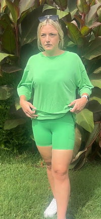 Interval Running Shorts-Green