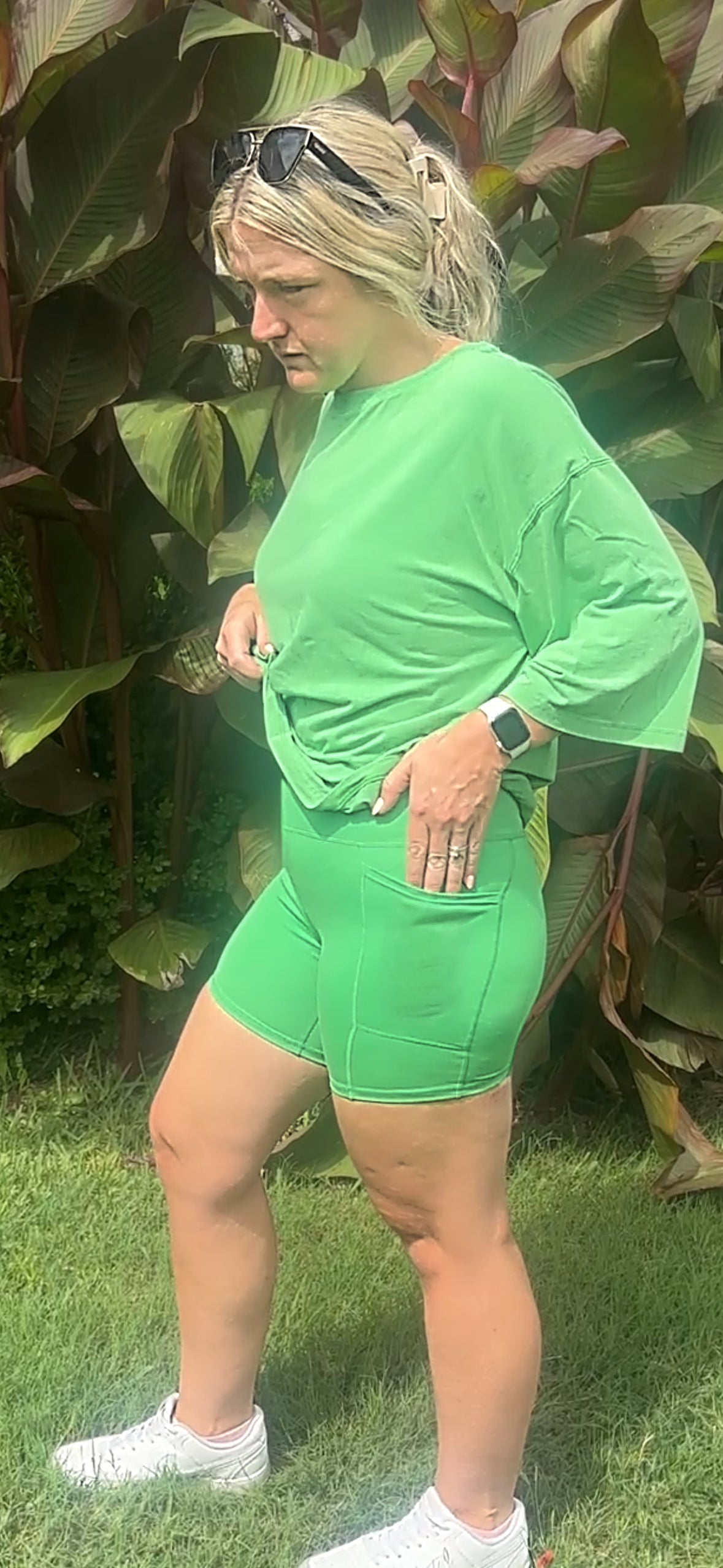 Interval Running Shorts-Green