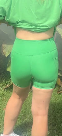 Interval Running Shorts-Green