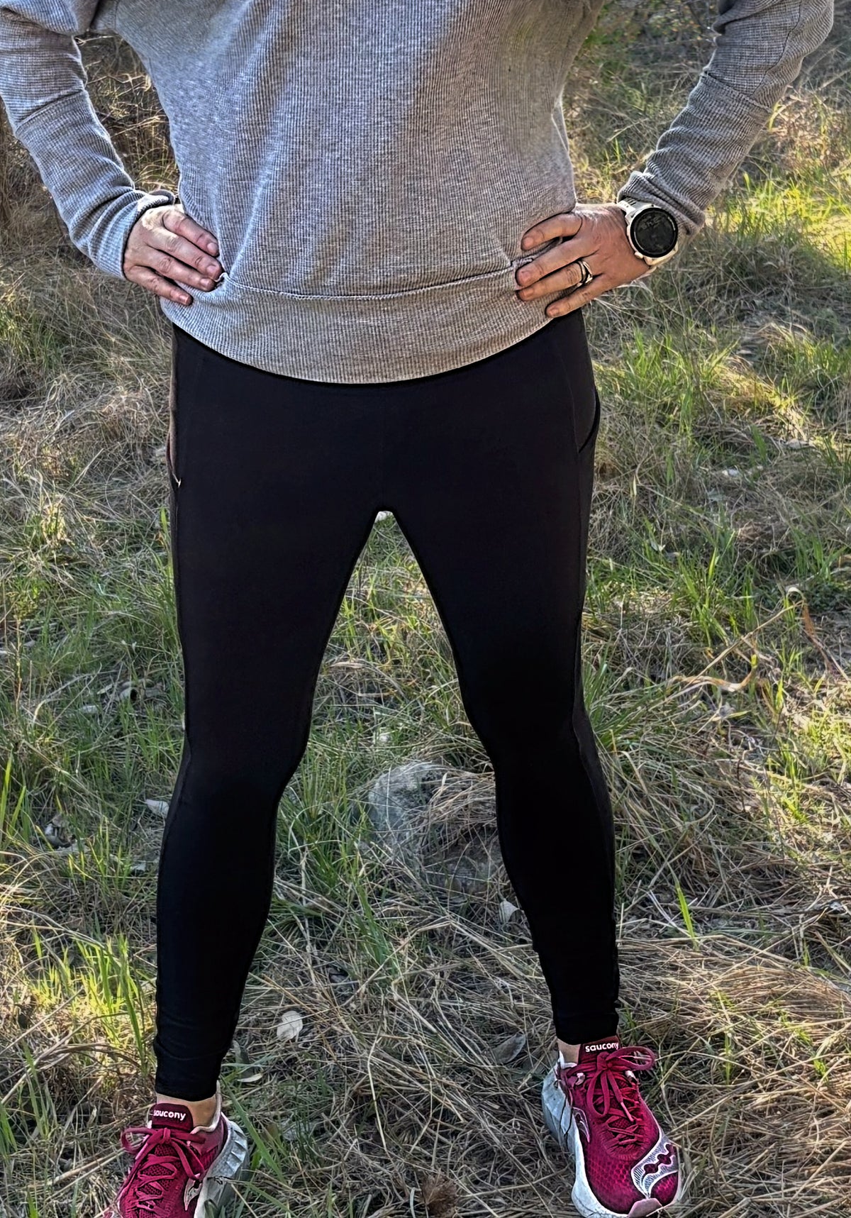 Logan Pocket Leggings-BLACK