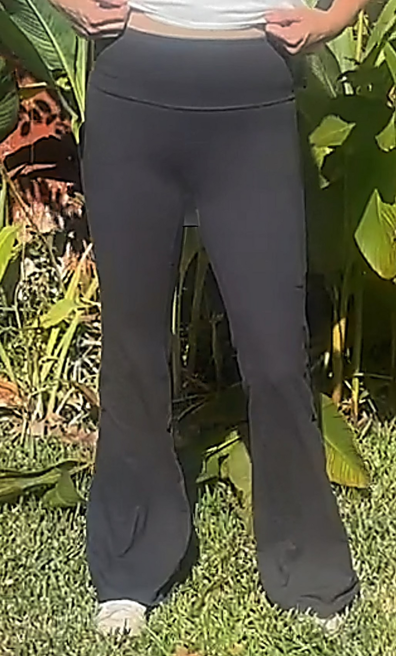 Jill Pocket Pants-Charcoal