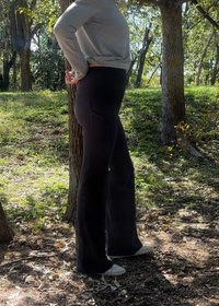 Jill Pocket Pants-Charcoal