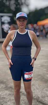 Junior Running Shorts-NAVY