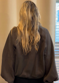 Linley Snap Button Sweatshirt- Mushroom