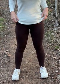 Logan Pocket Leggings-Chocolate