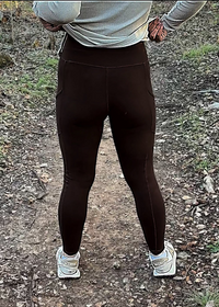 Logan Pocket Leggings-Chocolate
