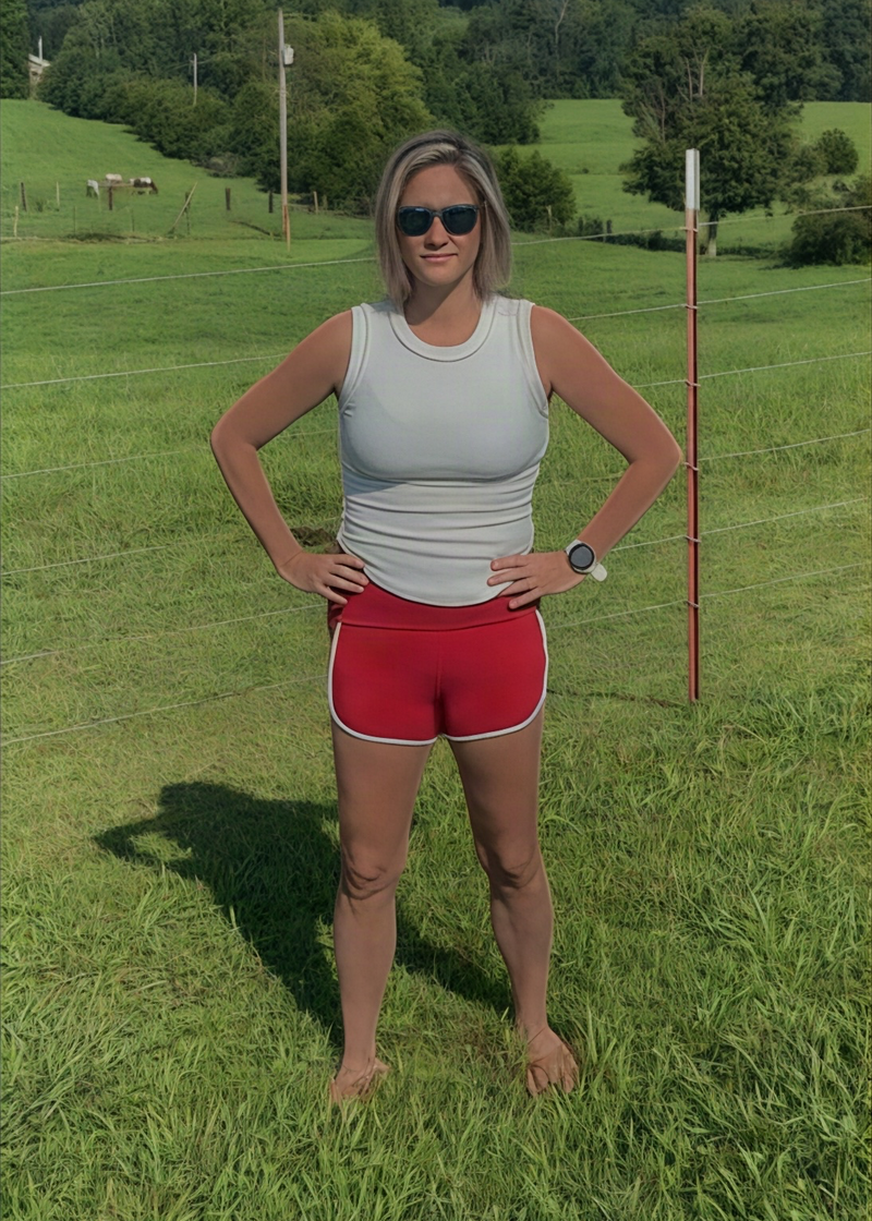 Pacey Pocket Shorts- Cherry