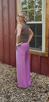 Puckett Pants- Mulberry