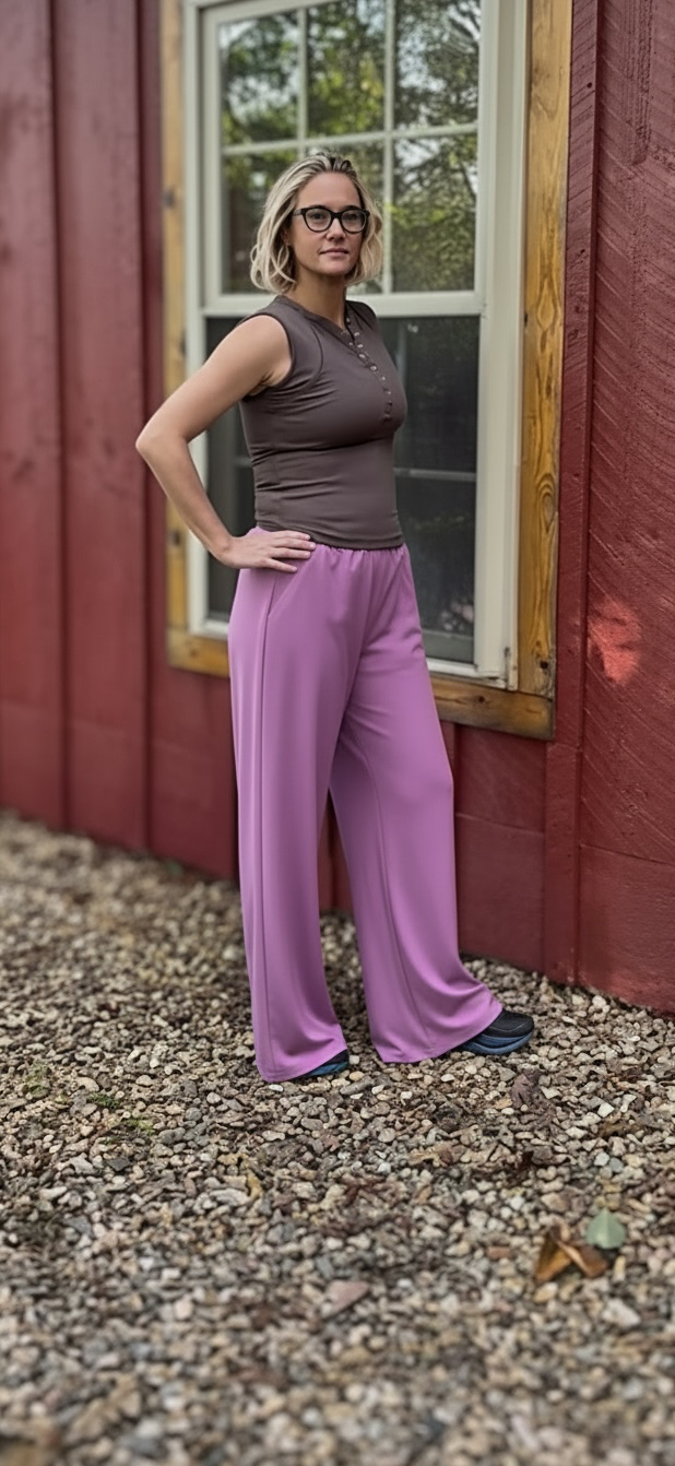 Puckett Pants- Mulberry