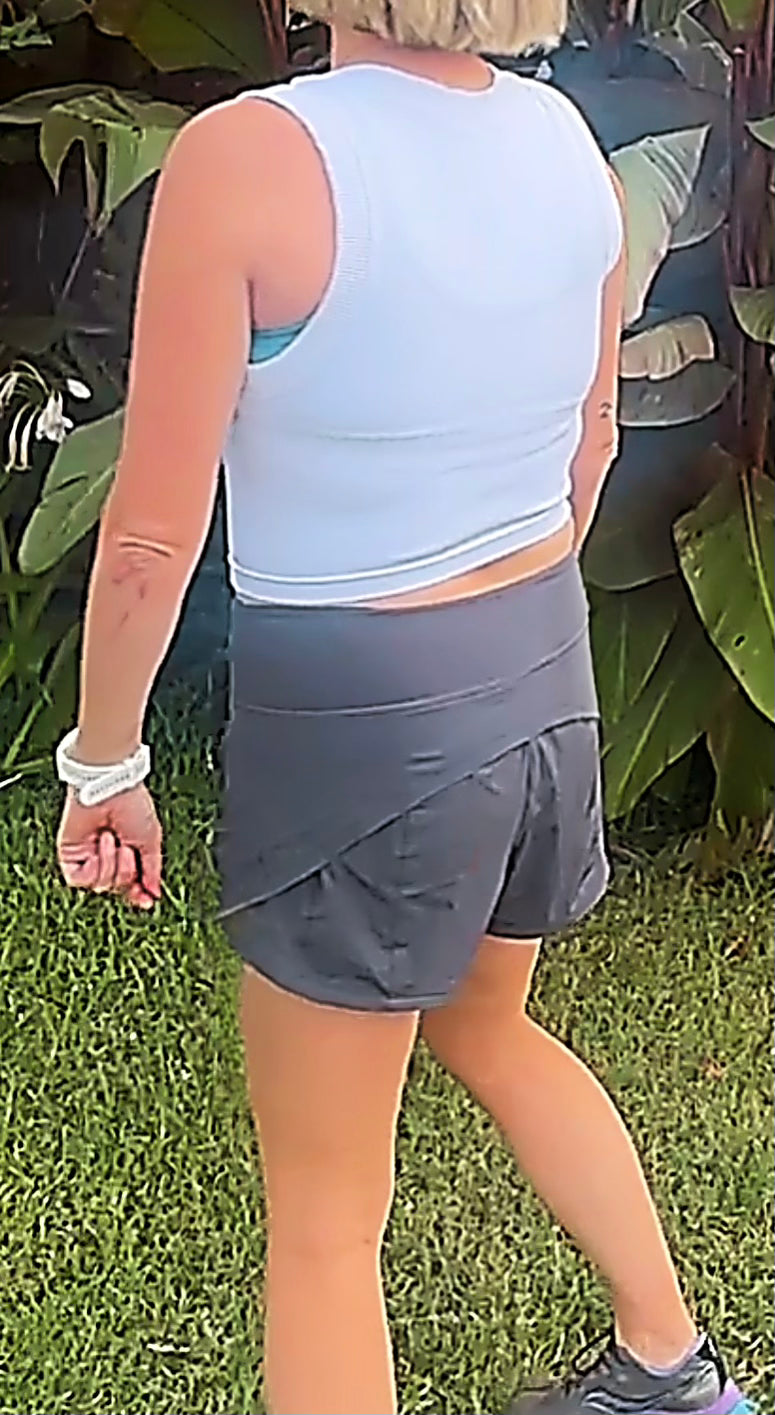 Rosa 2-in-1 Shorts-CHARCOAL
